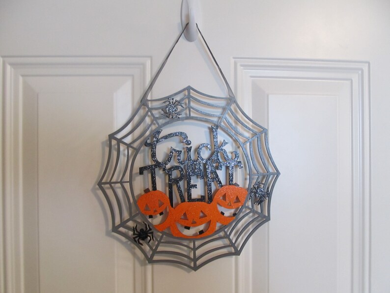 Halloween Wooden Hanging Deco Treat Trick main image 1