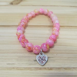 Heart Charm Bracelet- Teen Bracelet- Bracelets for Teens- Birthday Gifts- Gifts for Her- Gifts for Teens-Women Bracelets- Mothers Day Gifts