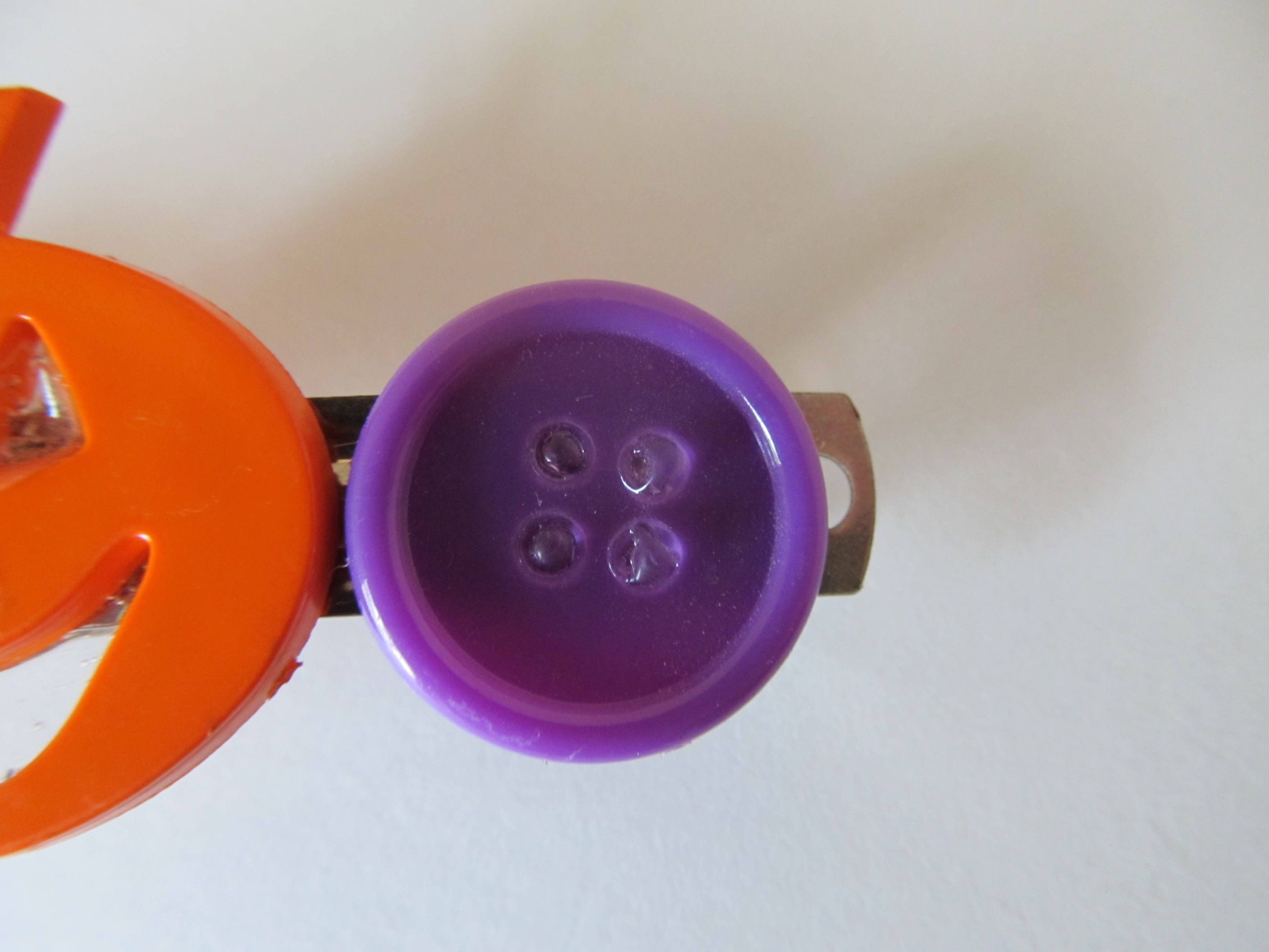 Halloween Pumpkin Barrette Halloween BarrettesHair Etsy.de