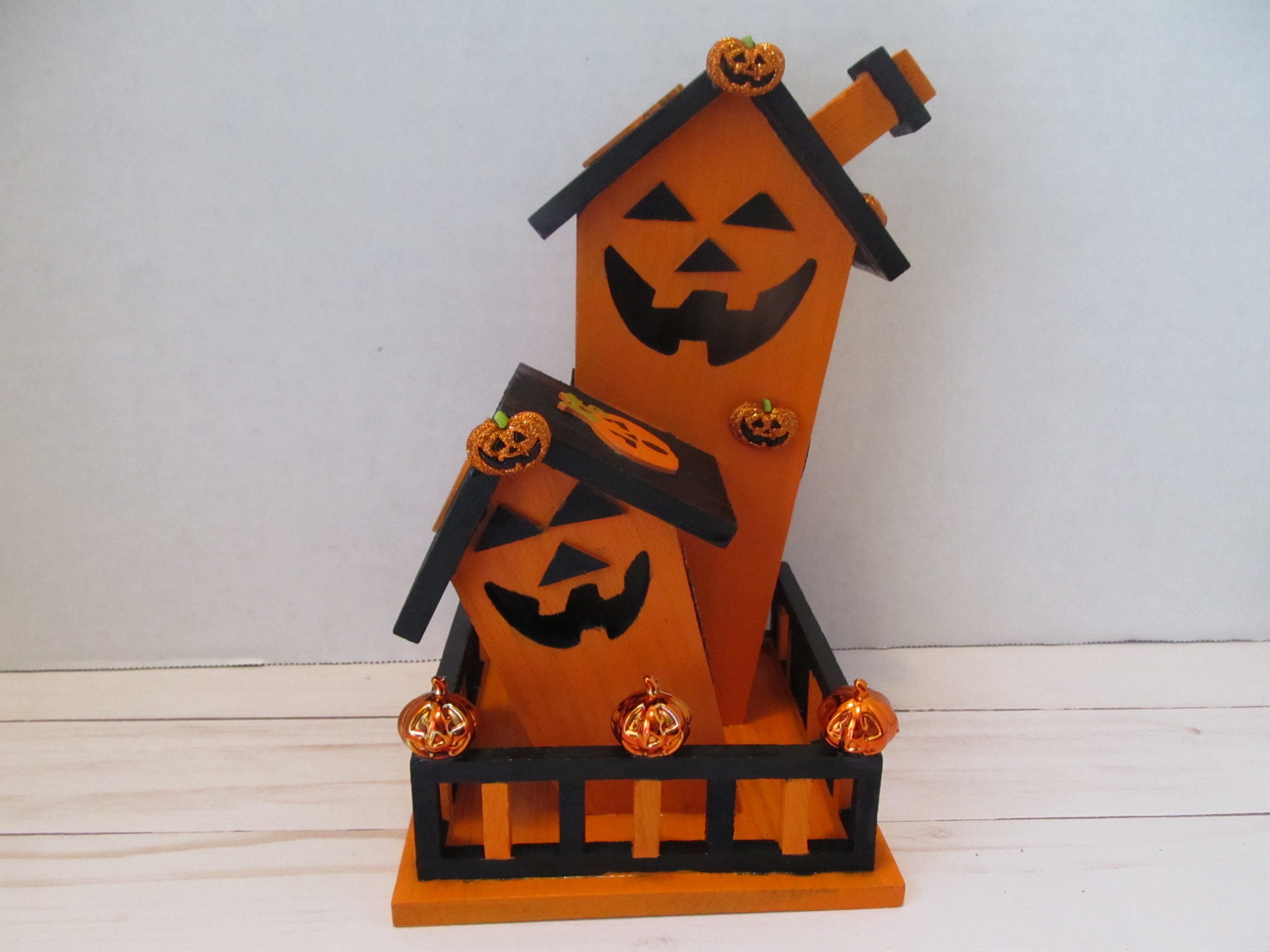 Halloween Pumpkin BirdhouseUnique BirdhouseDecorative Etsy