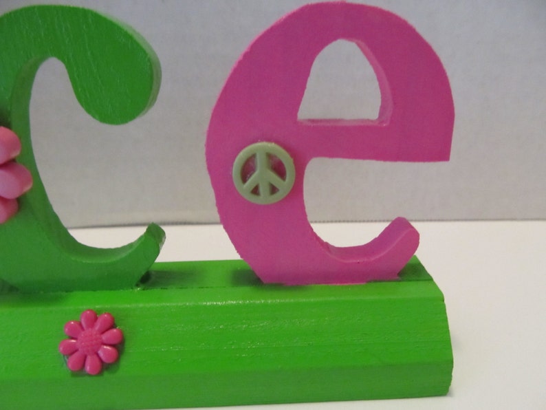 Peace Sign Shelf Decor Table Decor Birthday Gift Gifts for Etsy