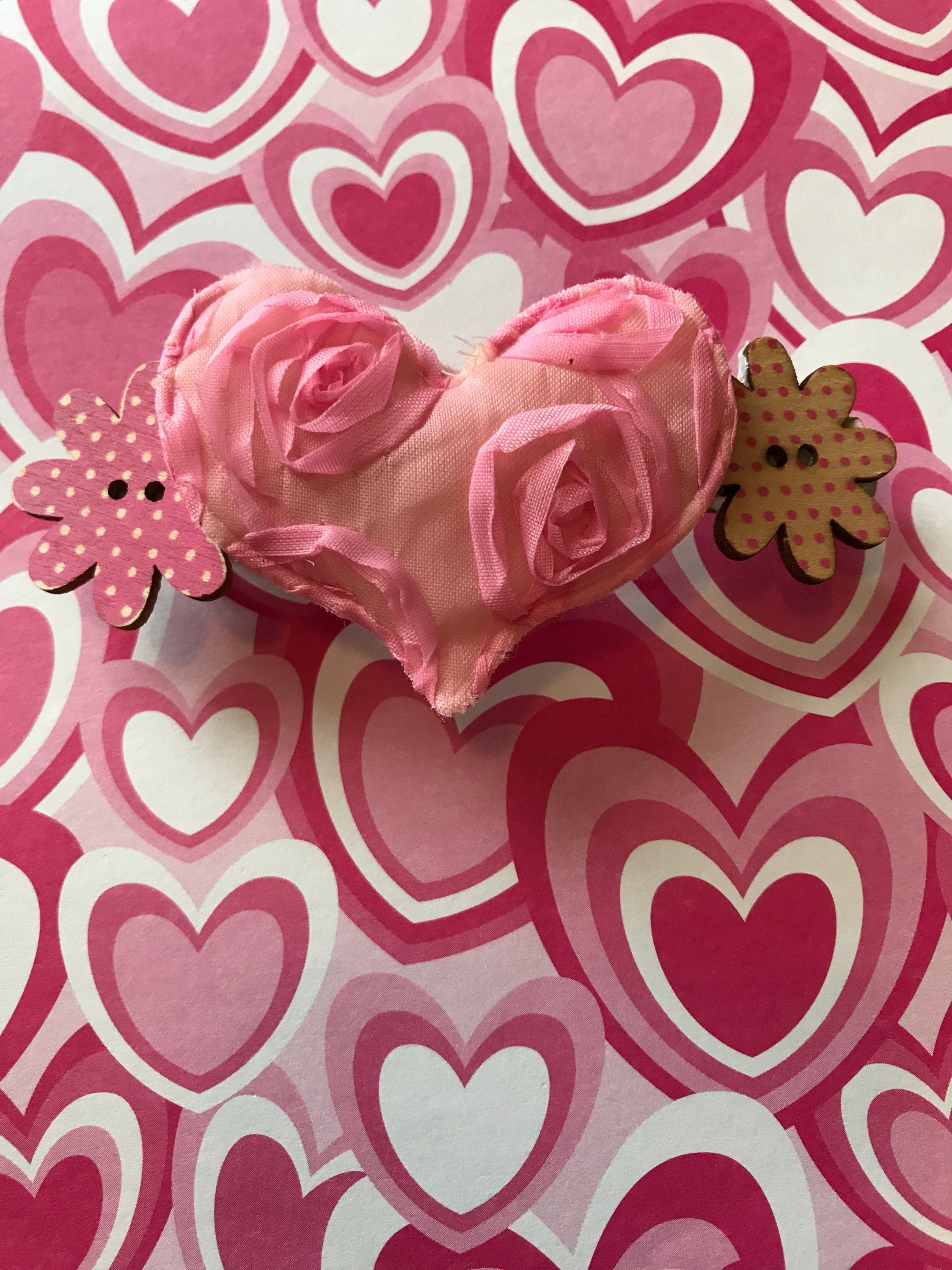 Valentine Heart Barrette Birthday Gift Hair Accessories Barrettes for