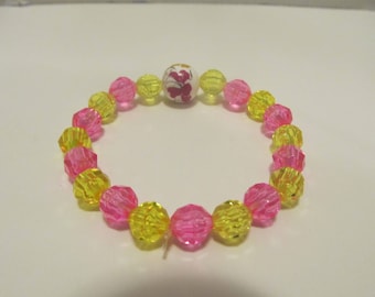 Flower Beaded Bracelet- Birthday Gift- Gifts for Her- Gifts for Girls- Gifts for Kids- Girls Bracelet-Bracelets for Girls- Kids Bracelets