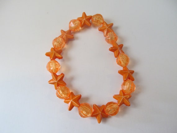 Orange Star Beaded Bracelet Bracelets for Girls Bracelets for Kids Girls  Jewelry Birthday Gifts Girls Bracelets Kids Bracelets 