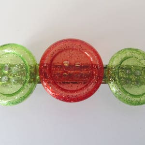 Christmas Large Button Barrette- Christmas Gifts for Girls- Barrettes for Women- Barrettes for Girls-Barrettes for Teens- Hair Accessories