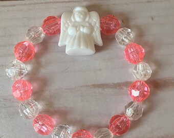 Angel Beaded Bracelet- Christmas Bracelet- Gifts for Christmas- Christmas Gifts- Bracelets for Girls- Girls Bracelets- Kids Bracelets