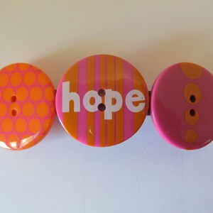 Hope Button Barrette- Birthday Gift- Gifts for Her-Barrettes for Girls- Hair Accessories- Barrettes for Teens- Hair Clip