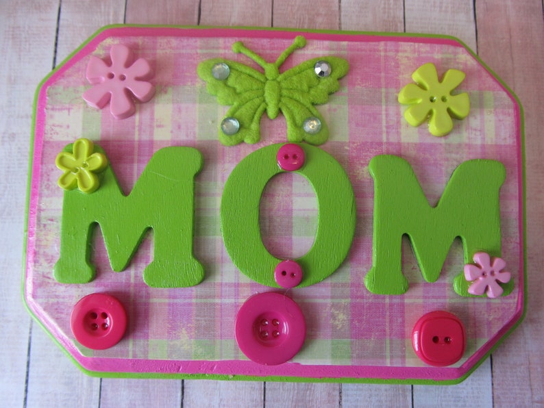 Mom Wall Hanging Wall Decor Mom Plaque Gifts for Mom Etsy
