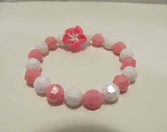 Flower Beaded Bracelet- Birthday Gift- Gifts for Her- Gifts for Girls- Gifts for Kids- Girls Bracelet-Bracelets for Girls- Girls Jewelry