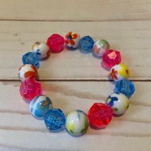Flower Beaded Bracelet-Women Bracelet-Teen Bracelet-Mothers Day Gifts-Gifts for Women
