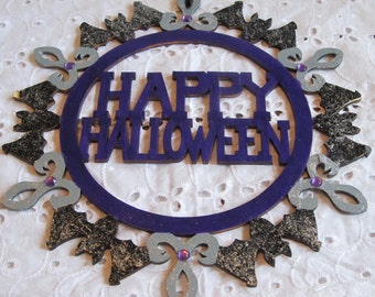 Happy Halloween Wall Hanging- Gifts for Her- Halloween Decor- Gifts for Women- Spooky Decor- Halloween Wood Decor- Gifts for Halloween