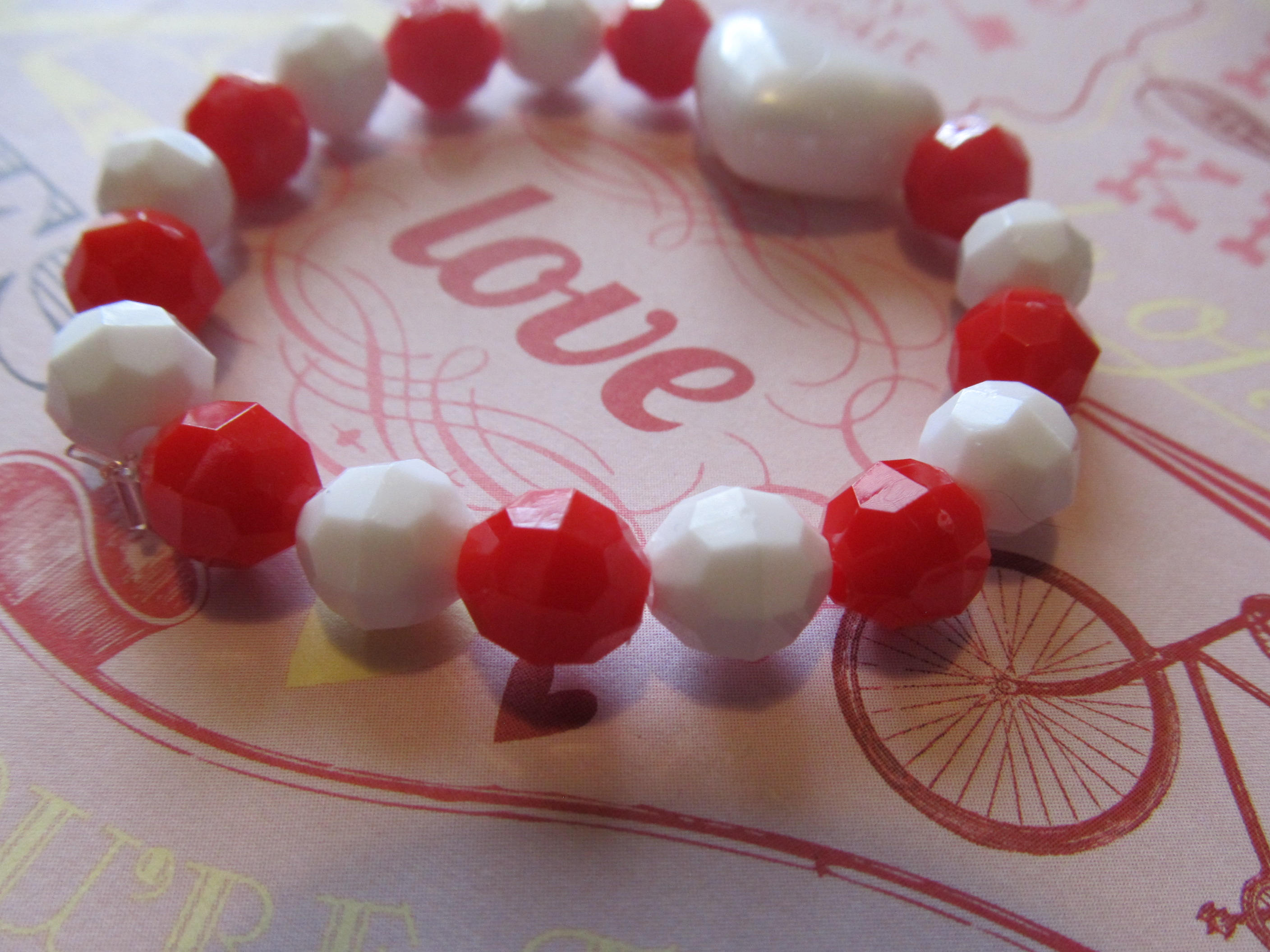 Valentine Beaded Bracelet Heart BraceletValentine Gift Etsy Italia