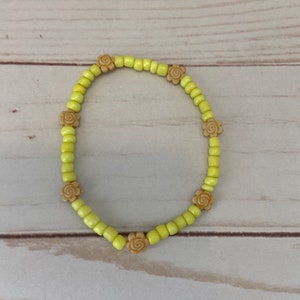 Girls Flower Bracelet- Beaded Bracelet- Seed Bead Bracelet- Girls Bracelet- Kids Bracelet- Gifts for Girls- Bracelets for Girls