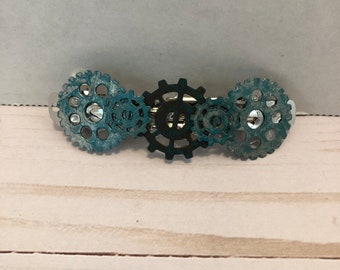 Steampunk Hair Clip- Industrial Hair Clip-Steampunk Accessory- Steampunk Jewelry-Steampunk Barrette- Gifts for Her