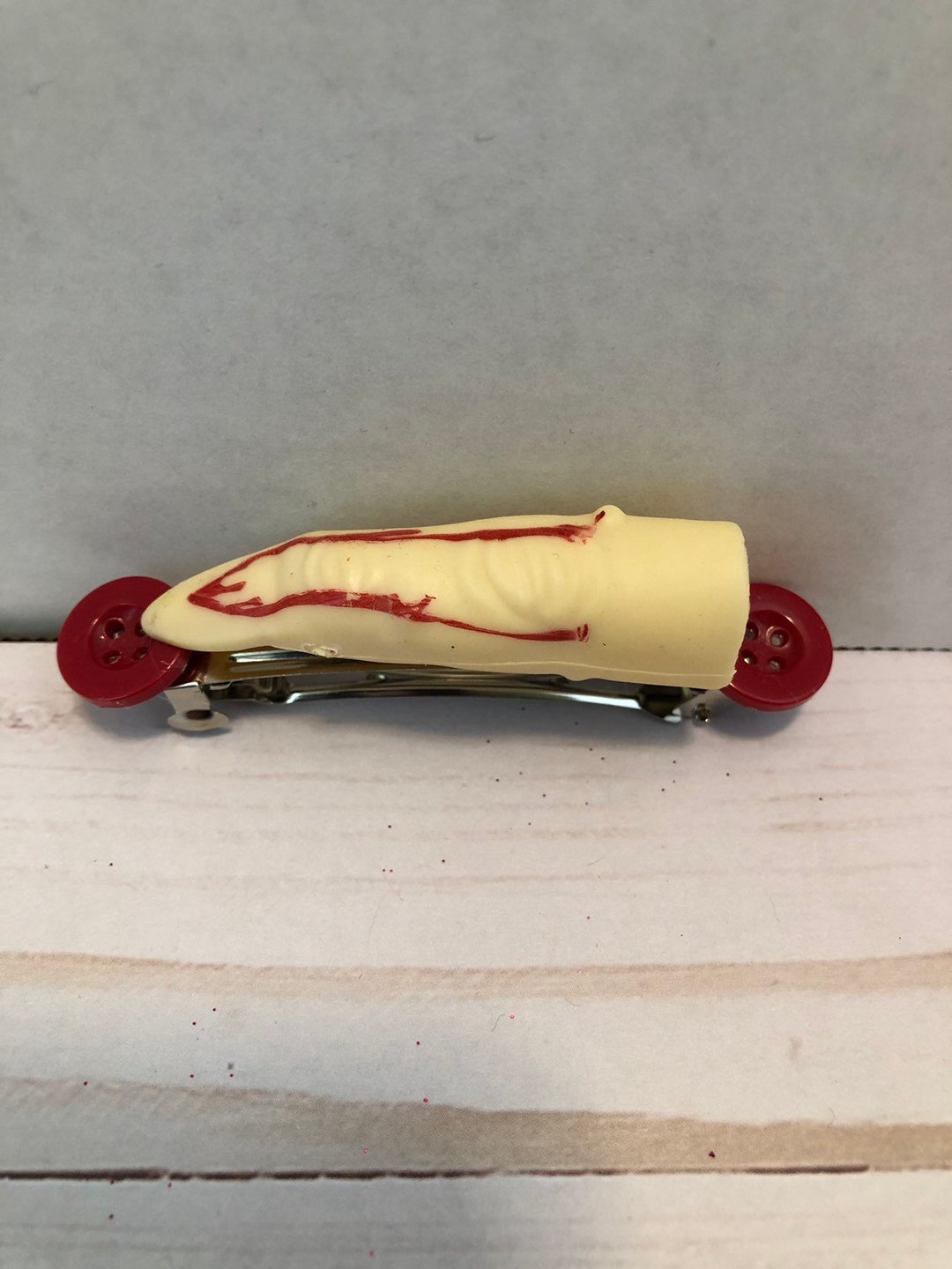 Halloween Barrette Spooky Finger Barrettehalloween Hair Etsy