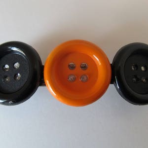 Halloween Big Button Barrette- Birthday Gift- Hair Accessories- Hair Clip- Barrettes for Women-Barrettes for Girls- Barrettes for Teens