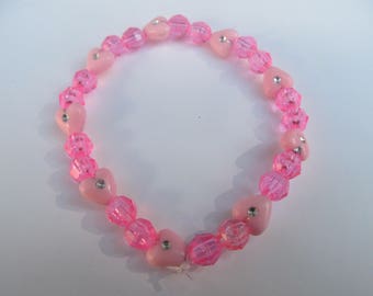 Heart Beaded Bracelet- Birthday Gift- Gifts for Her-Gifts for Girls- Girls Bracelets- Bracelets for Girls-  Girls Jewelry- Party Favors