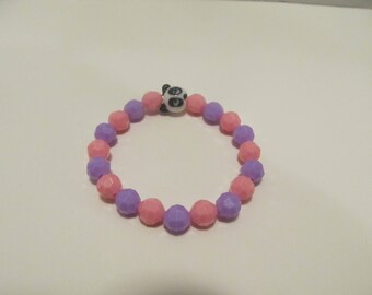 Panda Bear Beaded Bracelet- Birthday Gift- Gifts for Her- Gifts for Girls- Girls Bracelets- Bracelets for Girls- Beaded Bracelets