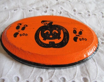 Halloween Wood Plaque- Halloween Wood Decor-Spooky Decor- Pumpkin Wall Decor- Tiered Tray Decor- Gifts for Halloween- Halloween Gifts