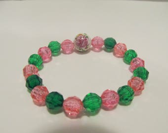 Rose Flower Bracelet- Birthday Gift- Gifts for Her-Gifts for Girls- Girls Bracelets- Bracelets for Girls-Kids Bracelet- Beaded Bracelet