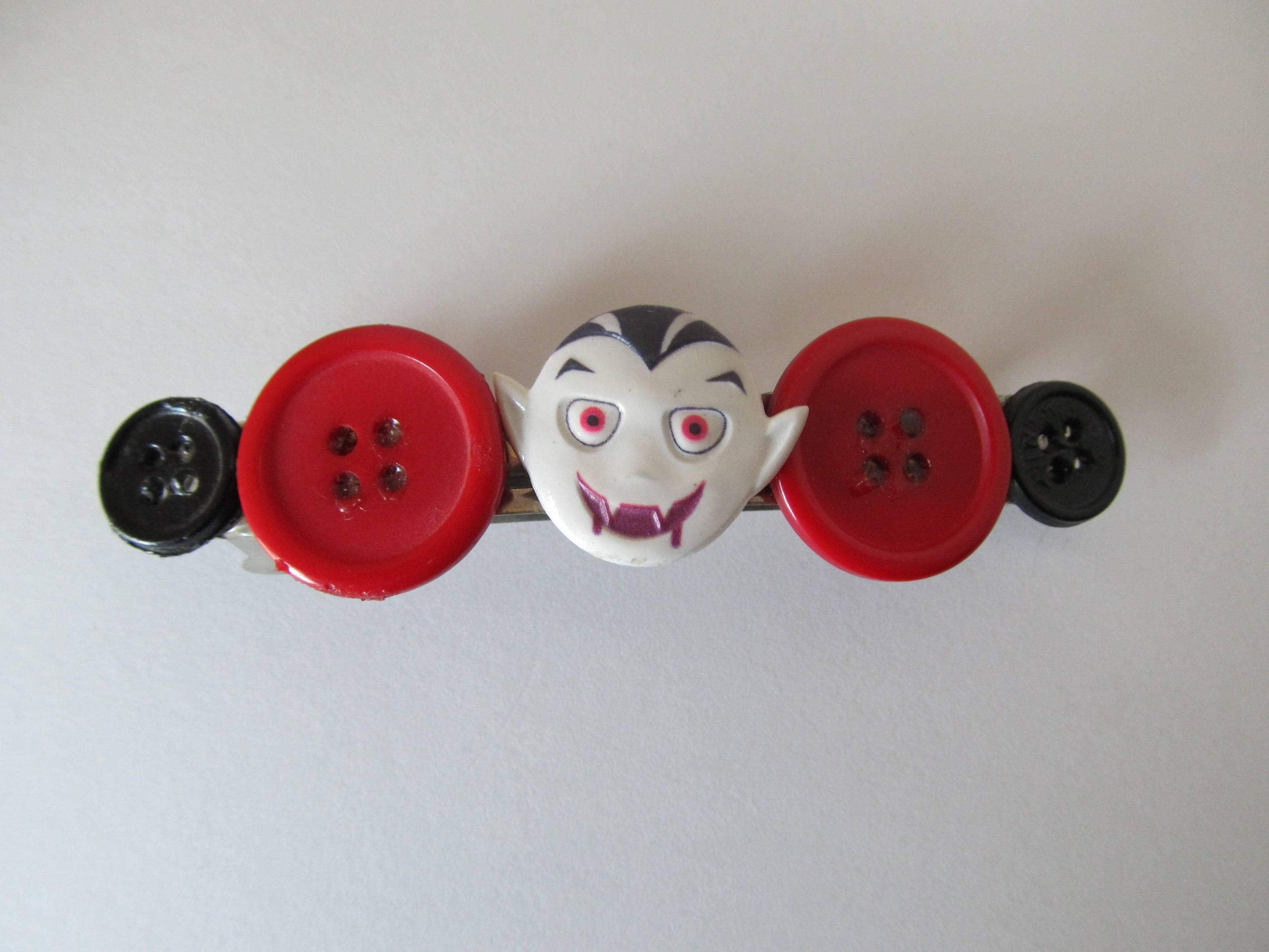 Dracula Button Barrette Gifts for Herhalloween Barrette Hair