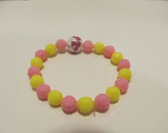 Flower Beaded Bracelet- Birthday Gift- Gifts for Her- Gifts for Girls- Gifts for Kids- Girls Bracelet-Bracelets for Girls- Girls Jewelry