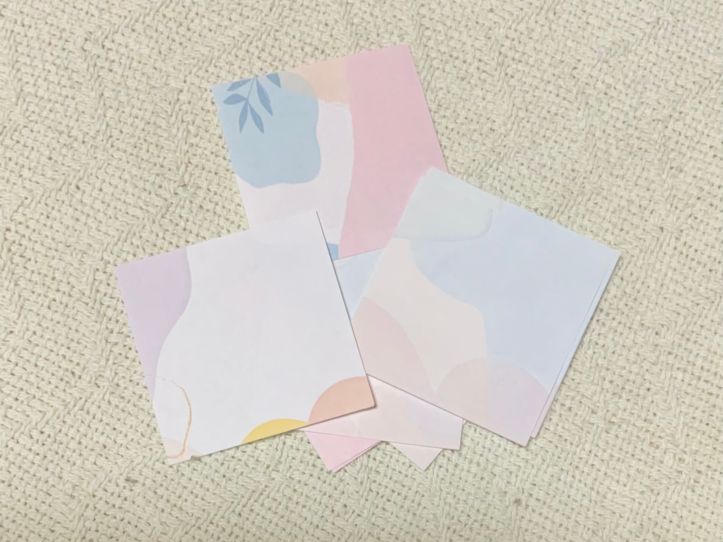 Pastel Color Block Mix Designs Memo Pad aesthetics pink Etsy