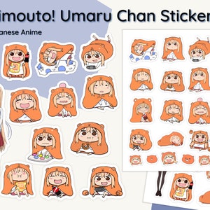 Himouto! Umaru Chan Stickers | Anime Sticker | Laptop Sticker | Journal Sticker, Planner Sticker Sheet | chibi, kawaii, otaku life sticker