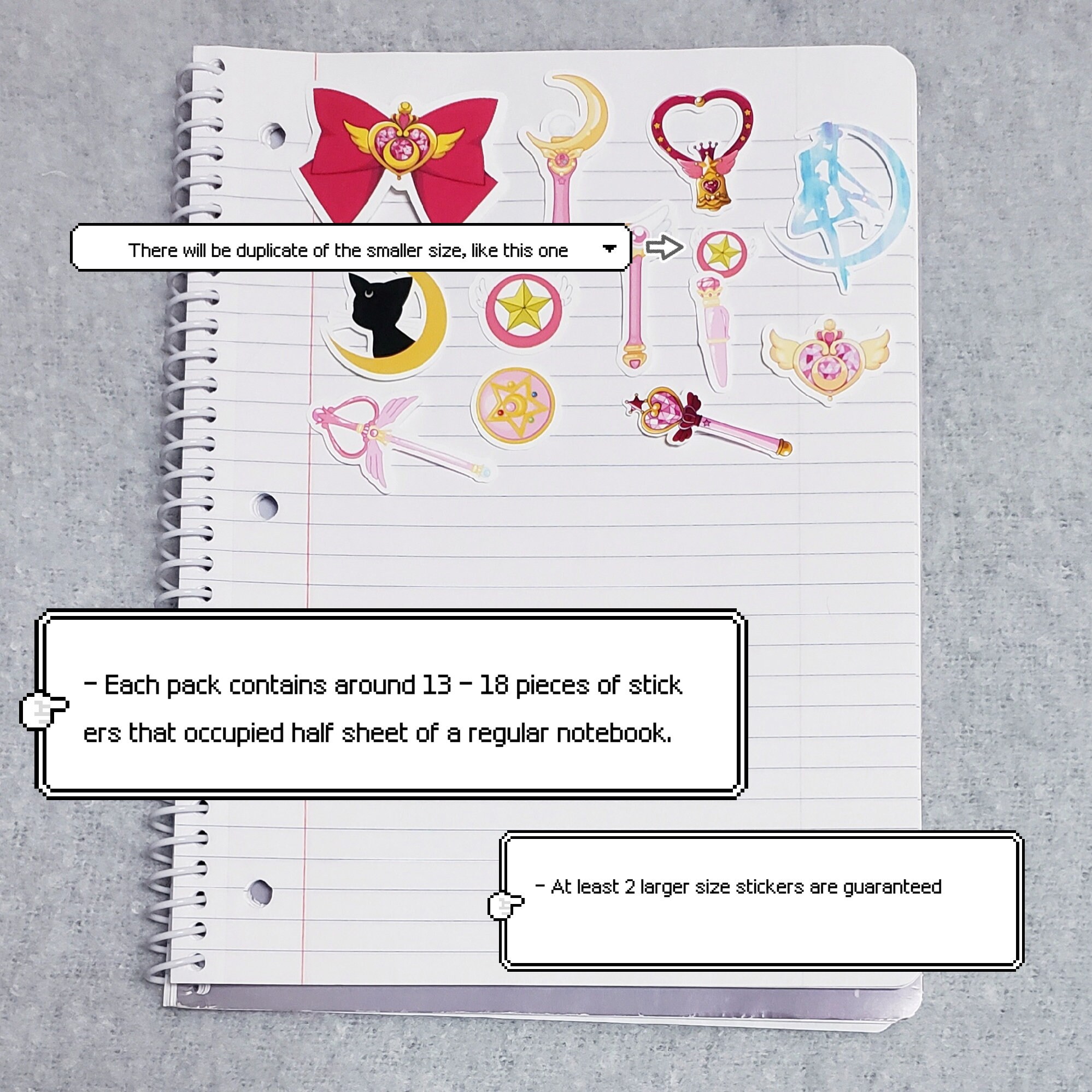 Magical Girl Sticker Grab Bag | Journal Sticker Pack, Sticker Lucky Bag ...