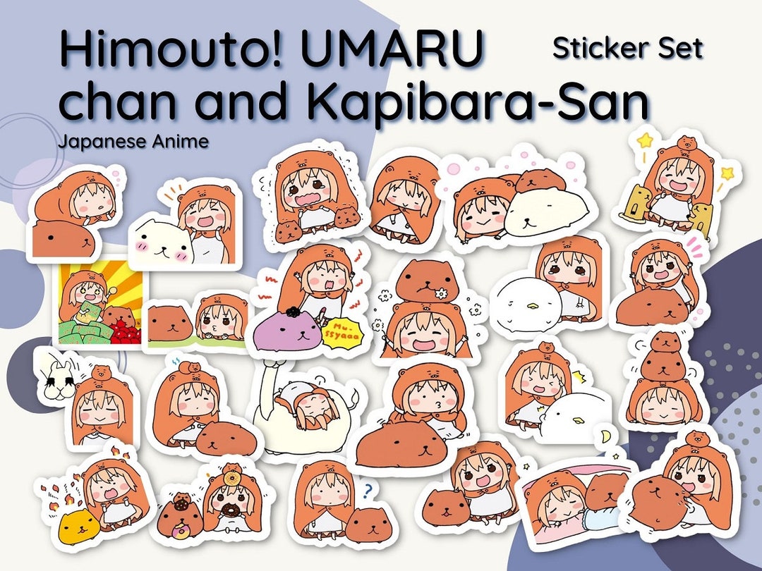 Himouto Umaru-chan and Kapibara-san Sticker Pack Big & Small Pack ...