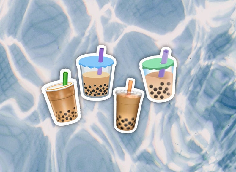 Bubble Tea Emoji Stickers pick Set or Singles Milktea Boba Etsy