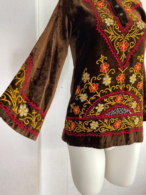 1970s Hand Embroidered Indian Tunic/Dress