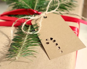 Christmas gift tags - Christmas labels - Christmas tag - Christmas tags - kraft cardboard