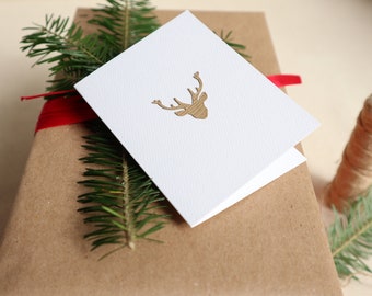 Mini Christmas Cards Without Text - Mini Minimalist Christmas Cards - Gift Wrapping Card -