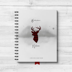 Guest book, guest book, chalet, trailer, airbnb, signature book