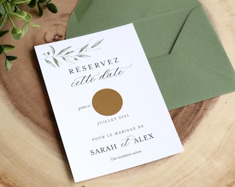 Save the date wedding - Scratch card - reserve the date