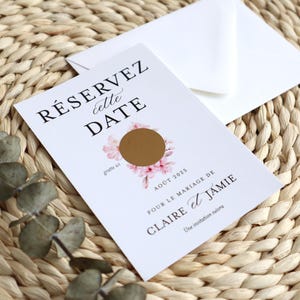 Save the date mariage - Carte à gratter - réservez cette date