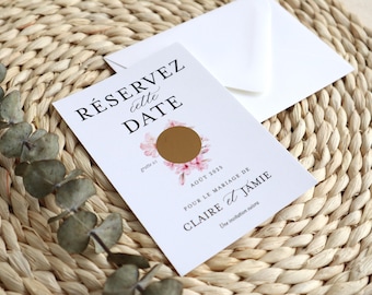Save the date wedding - Scratch card - reserve the date