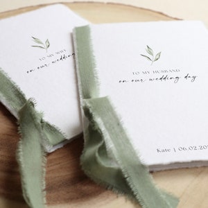 Wedding vows books, Vows journal, Wedding vows notebooks, Marriage vows, Cotton ribbon, Handmade books, Wedding vows