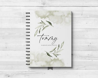 Olivier baby book - birth book - birth gift - souvenir book - baby journal - 0-1 year journal - baby shower gift