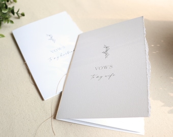 Wedding vows books, Vows journal, Wedding vows notebooks, Marriage vows, Silk ribbon, Handmade books, Wedding vows