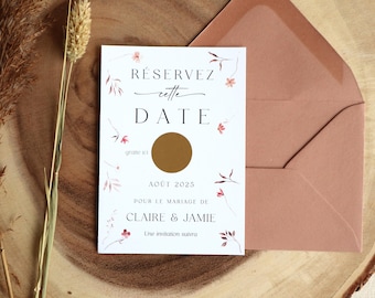 Save the date wedding - Scratch card - reserve the date