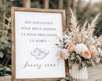 Wedding Dancing Sandals Poster | Printable Instant Download | Wedding Reception Decoration | 8x10 & 5x7