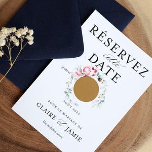 Save the date mariage - Carte à gratter - réservez cette date