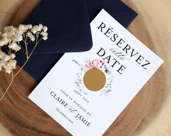 Save the date wedding - Scratch card - reserve the date