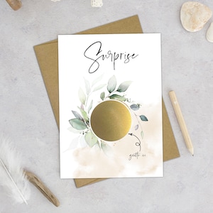 Carte à gratter, Carte annonce à gratter, Annonce de grossesse, Demande parrain marraine, Demande en mariage