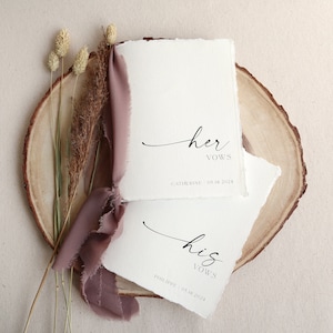 Wedding vows books, Vows journal, Wedding vows notebooks, Marriage vows, Silk ribbon, Handmade books, Wedding vows