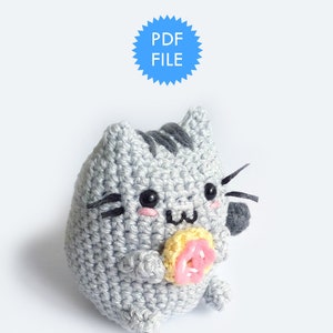Crochet cat pattern, Cat amigurumi crochet pattern, Amigurumi cat, Crochet cat, Cat crochet pattern