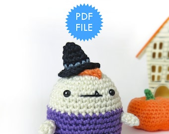 Amigurumi Halloween pattern, witch crochet pattern