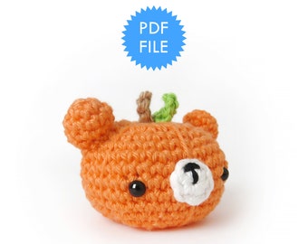 Amigurumi Halloween pattern, pumpkin crochet pattern